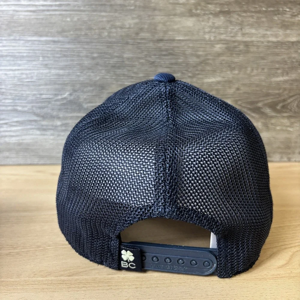 Topgolf Hat Cap Snap Back Trucker Mesh Blue Black Clover Live Lucky Mens Golf